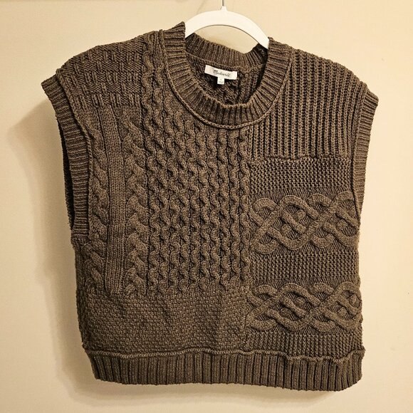 Madewell - Patchwork Sweater Vest - Size Small - Picture 1 of 3